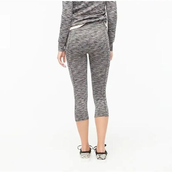 NEW J. Crew Gray Space Dye Cropped Leggings - Picture 10 of 13